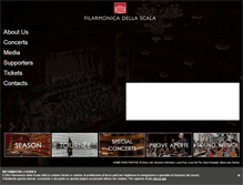 Tablet Screenshot of filarmonica.it